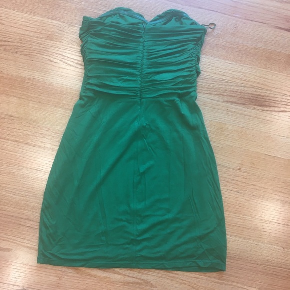 Express green strapless dress. Size small - Picture 2 of 3